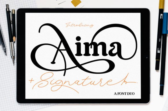 Aima Font Duo: A Handwritten Signature for Editorial Storytelling