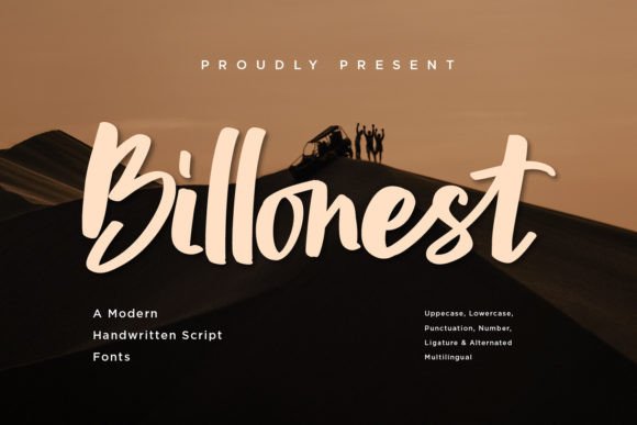 Billonest: A Typeface That Loves to Live on Handmade Products