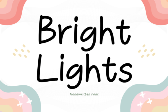 Bright Lights: A Handwritten Font for Creative Makers