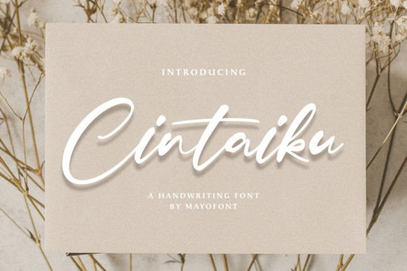 Cintaiku: The Premium Handwritten Font for Marketing Impact