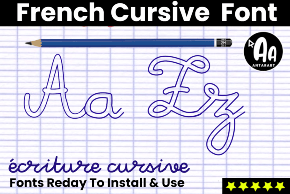 French Cursive Outlined: A Classic Handwritten Font for Modern Brands