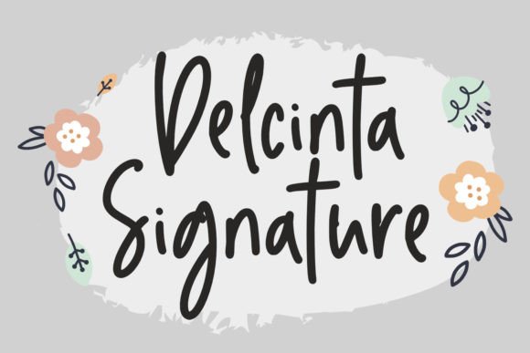 Introducing Delcinta Signature, an Elegant Font for Digital Creativity