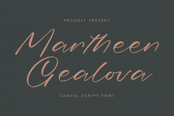 Martheen Gealova: A Crafting Font for Product & Packaging