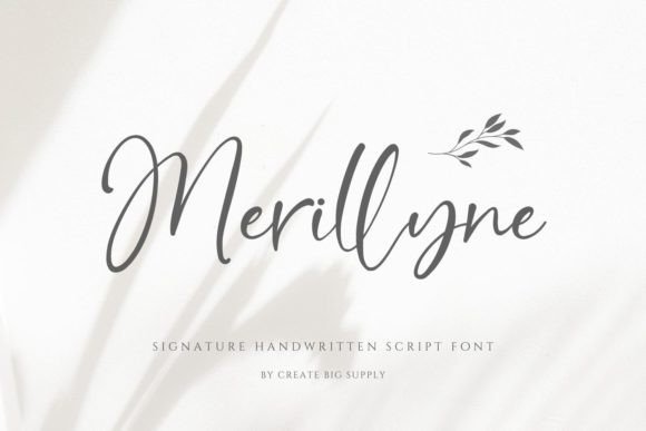Merillyne: A Signature Script Font for Digital Branding