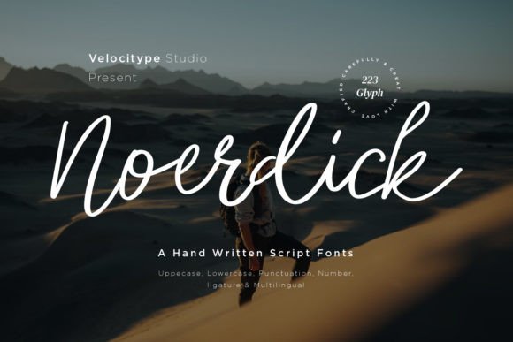 Noerdick: A Modern Script Font for Bold Marketing Campaigns