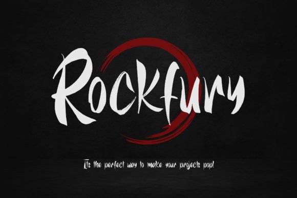 Rockfury: The Dry Brush Font for Authentic, Handcrafted Designs