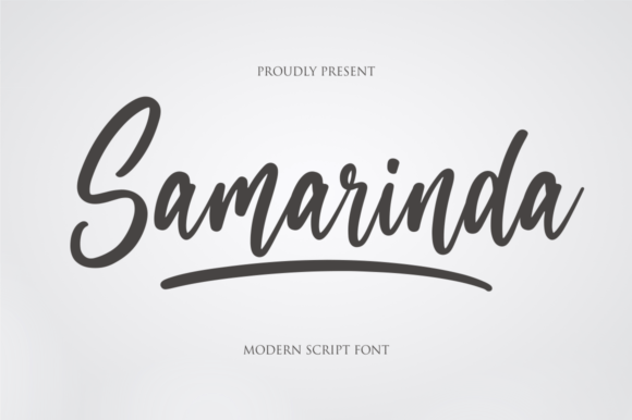Samarinda: A Modern Script Font for Crafters and Makers