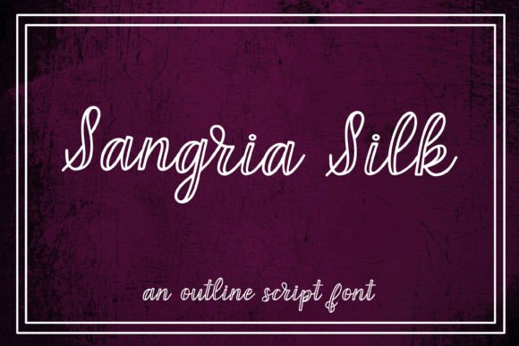 Sangria Silk: A Distinctive Display Font for Digital Design