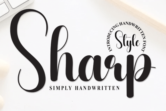 Sharp Font: A Timeless Script for Editorial Elegance