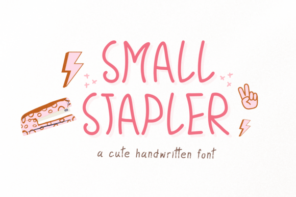 Small Stapler Font: A Warm Handwritten Touch for Editorial Content