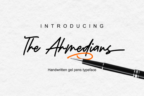 The Ahmedians: A Bold Script Font for Digital Creators